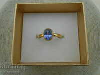 Δαχτυλίδι από χρυσό Τανζανίτη, σήμα κατατεθέν: 585