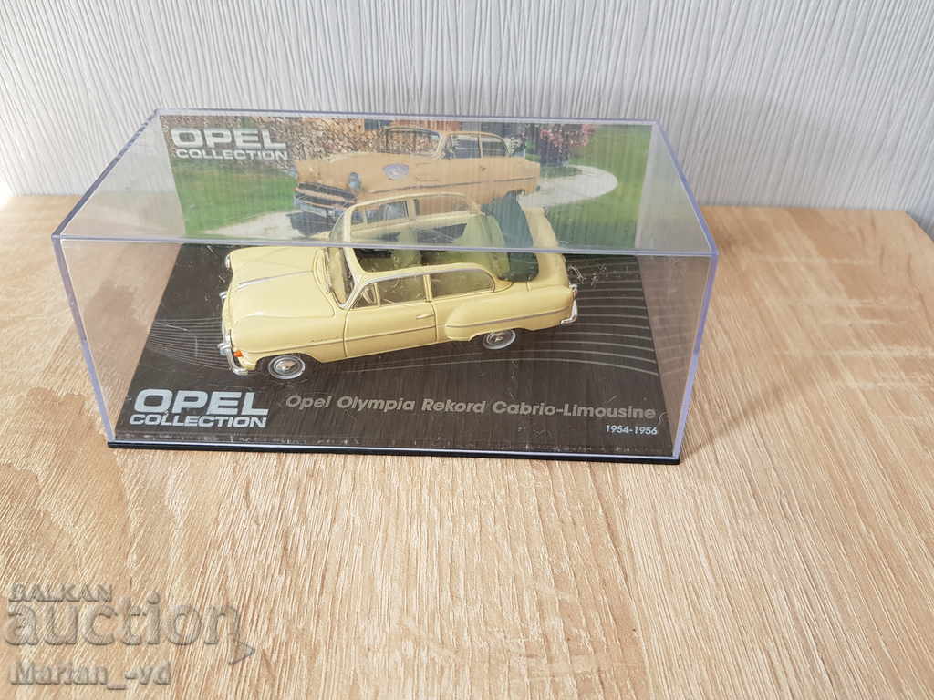 Model de mașină metalică Opel Collection Olympia Rekord