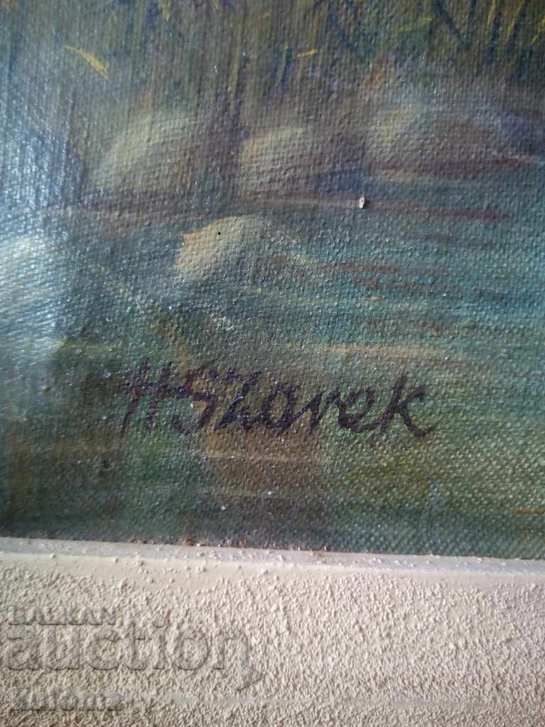 Delivery of Large oil painting on canvas