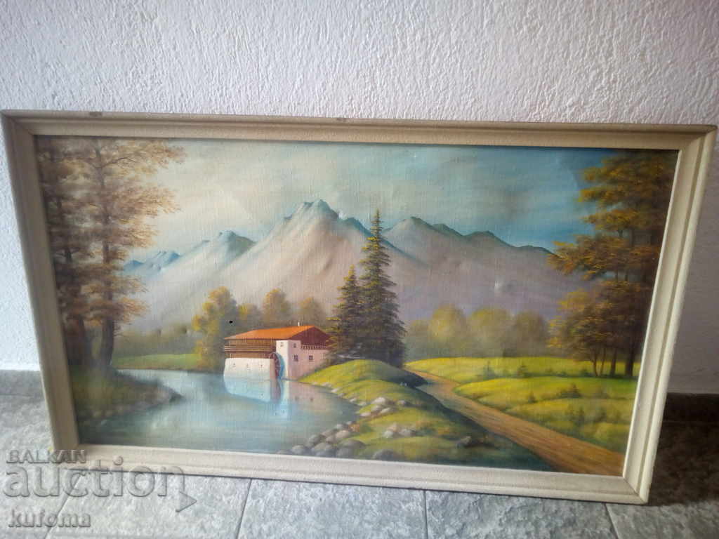 Large oil painting on canvas