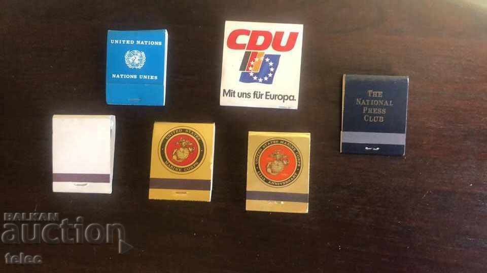 Set of matchboxes of international institutions with price 8.00 BGN | € 4.09 Set of matchboxes of international institutions with price 8.00 BGN | € 4.09