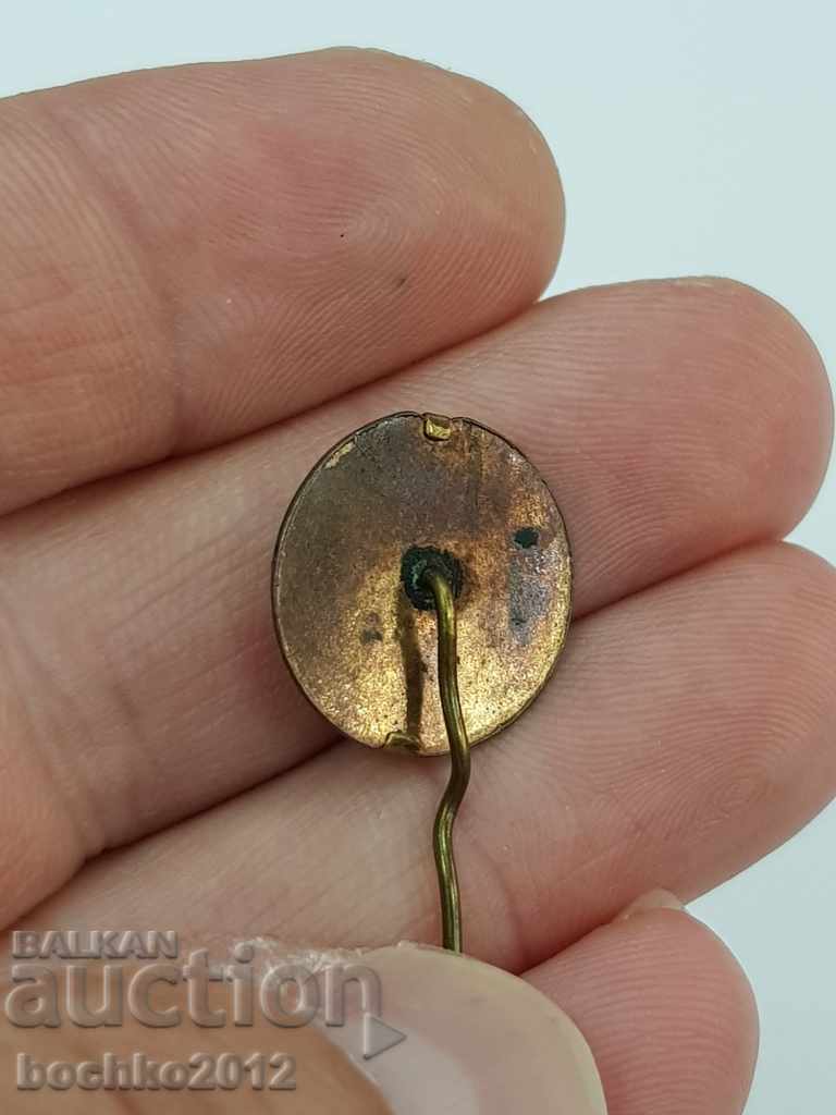 Bulgarian Royal Badge Bulgarian Trade Union with gilding - 5 Bulgarian Royal Badge Bulgarian Trade Union with gilding - 5