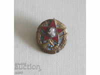 Old badge badge for distinction DOSO bronze enamel screw