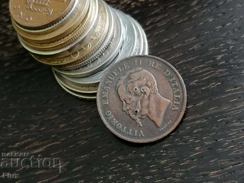 Монета - Италия - 5 чентесими | 1861г. с цена 6.75 лв. | € 3.45 Монета - Италия - 5 чентесими | 1861г. с цена 6.75 лв. | € 3.45