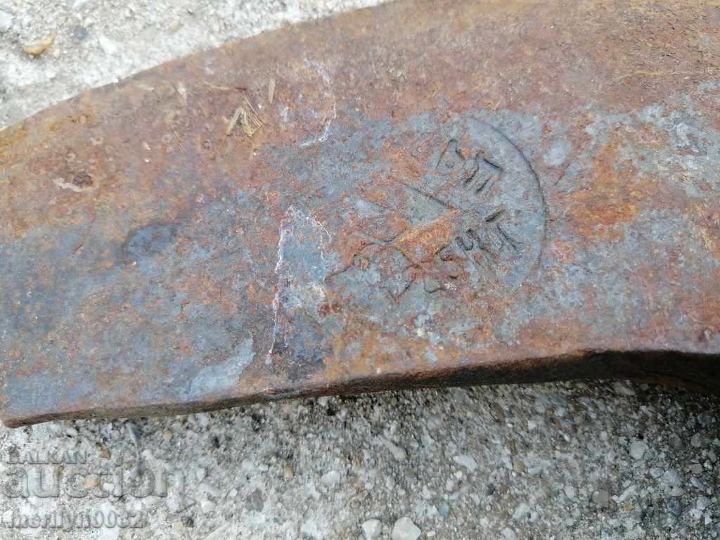 Стара брадва топор инструмент ковано желязо - 6 Стара брадва топор инструмент ковано желязо - 6