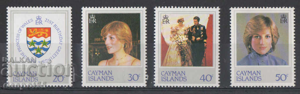 1982. Cayman Islands. Princess Diana, 21