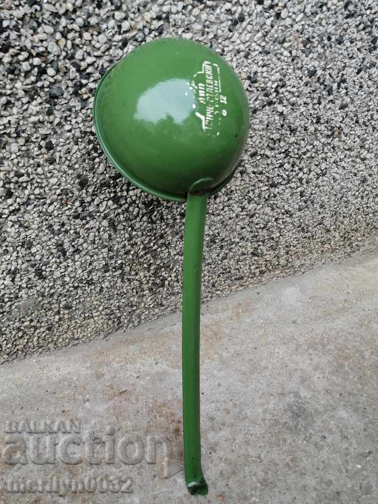 Auction Old spoon with enamel, lamb early wound, PRB Auction Old spoon with enamel, lamb early wound, PRB