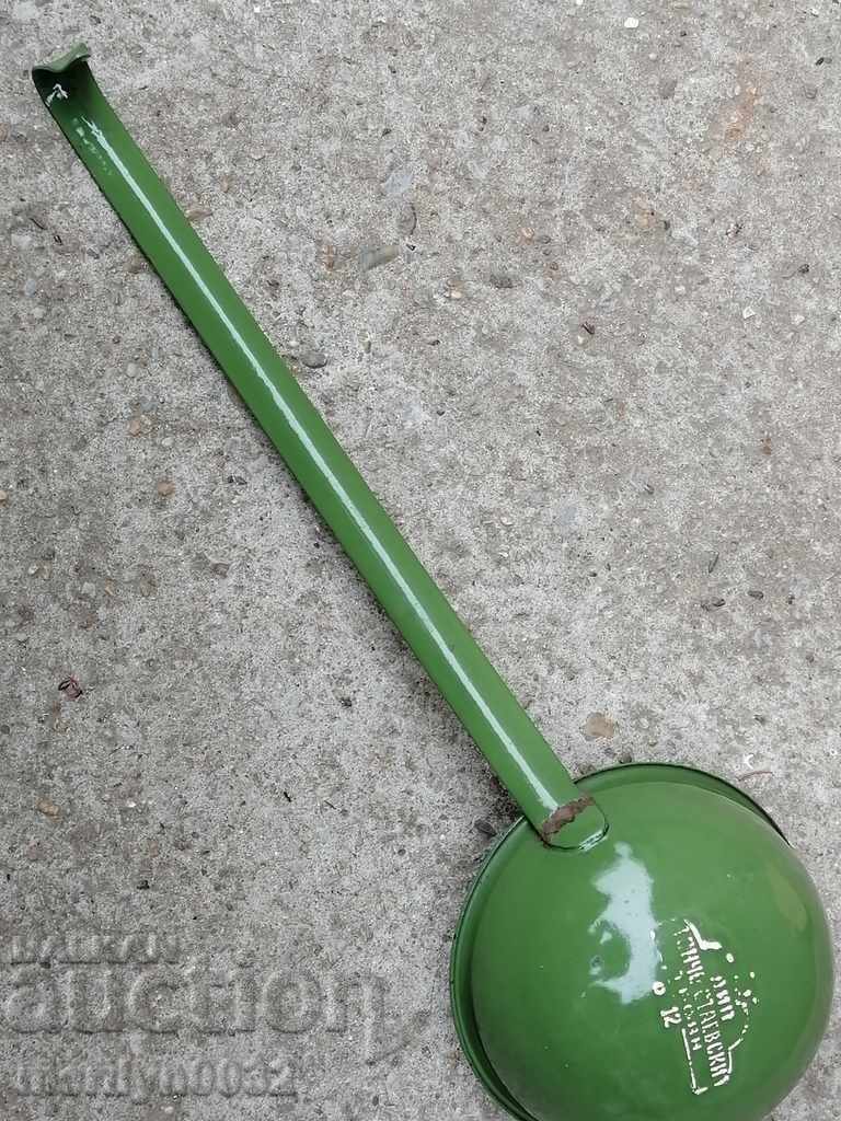 Delivery of Old spoon with enamel, lamb early wound, PRB Delivery of Old spoon with enamel, lamb early wound, PRB