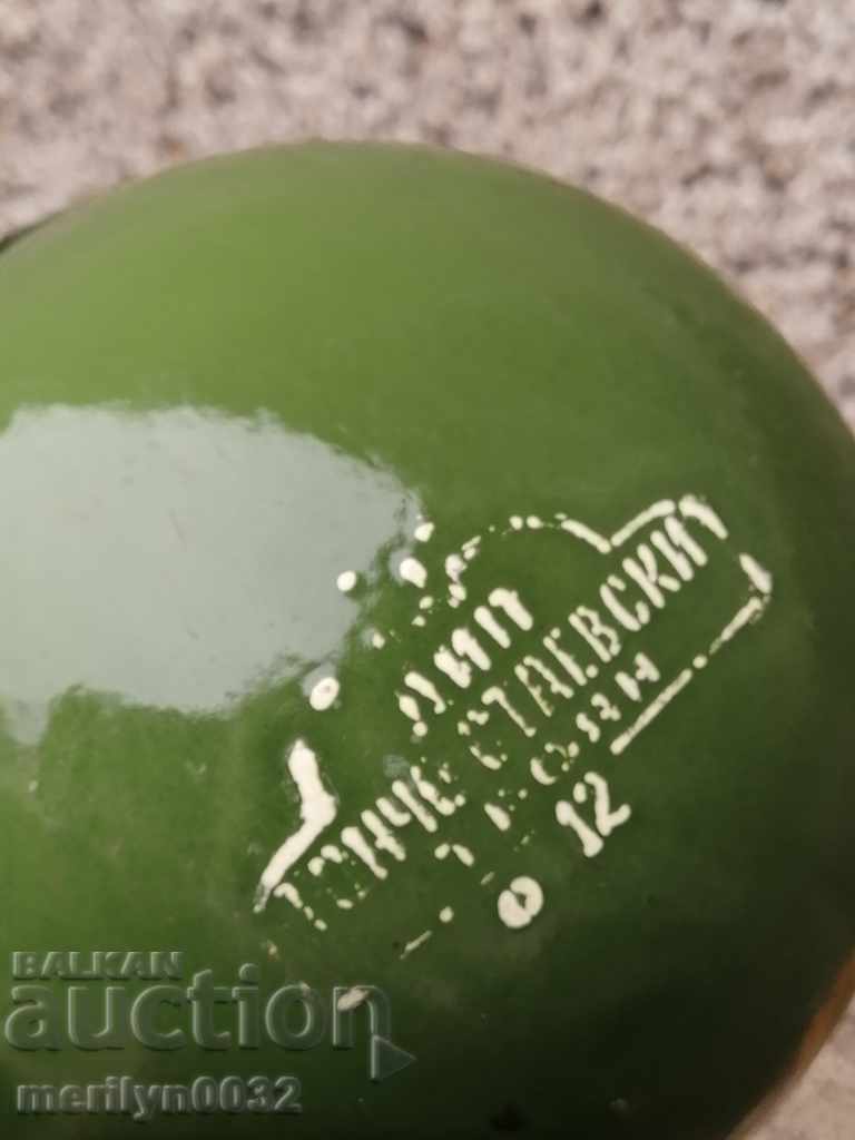 Old spoon with enamel, lamb early wound, PRB - 6 Old spoon with enamel, lamb early wound, PRB - 6