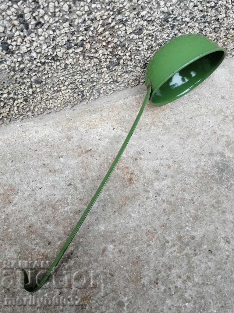 Old spoon with enamel, lamb early wound, PRB - 7 Old spoon with enamel, lamb early wound, PRB - 7