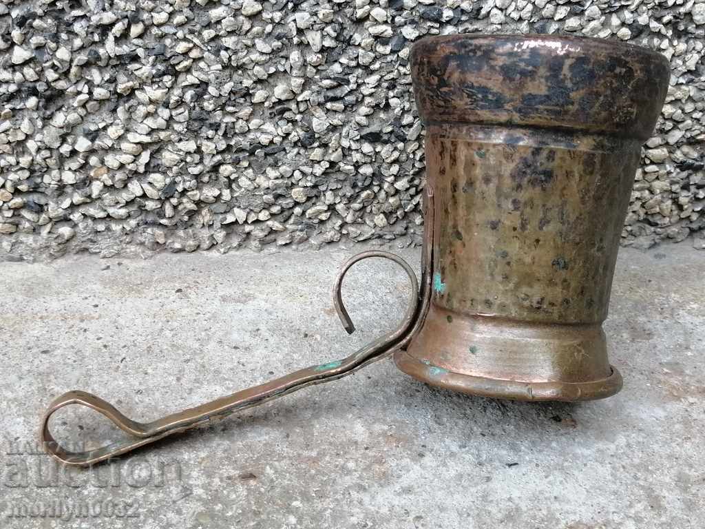 Old copper tin, coffee, baker, copper pot with price 43.00 BGN | € 21.99 Old copper tin, coffee, baker, copper pot with price 43.00 BGN | € 21.99