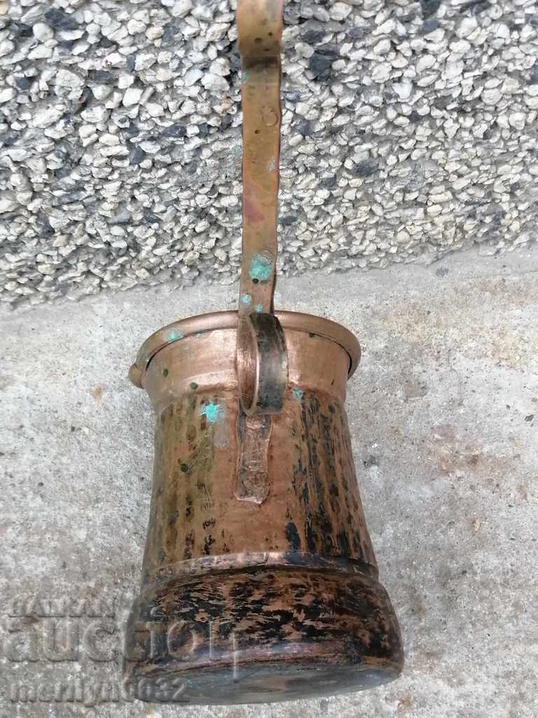 Auction Old copper tin, coffee, baker, copper pot Auction Old copper tin, coffee, baker, copper pot