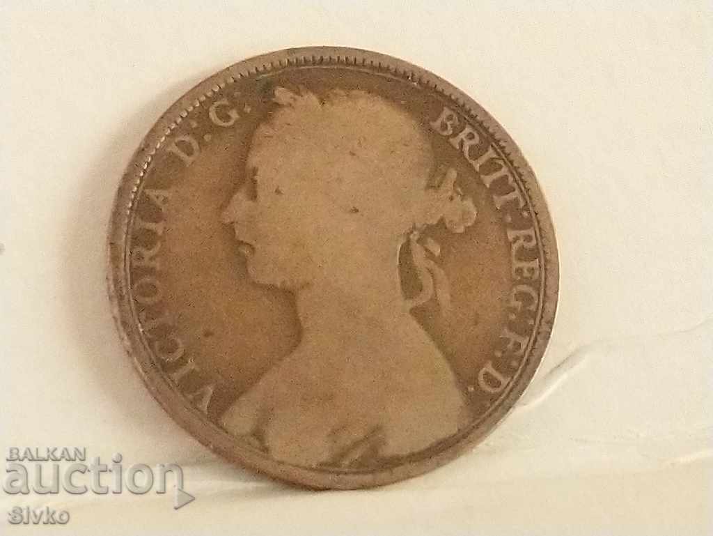 Coin Great Britain 1 Penny 1891 with price 2.99 BGN | € 1.53 Coin Great Britain 1 Penny 1891 with price 2.99 BGN | € 1.53