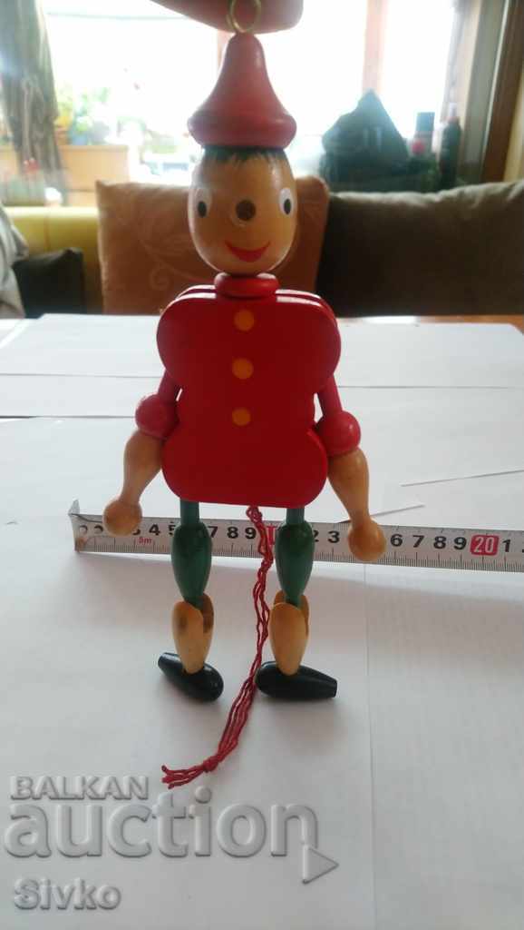 Παιδικό ξύλινο παιχνίδι παλιάτσος κλόουν γελωτοποιός κινούμενο με τιμή 1.99 BGN | € 1.02 Παιδικό ξύλινο παιχνίδι παλιάτσος κλόουν γελωτοποιός κινούμενο με τιμή 1.99 BGN | € 1.02