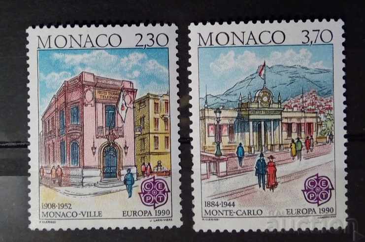 Monaco 1990 Europe CEPT Buildings MNH