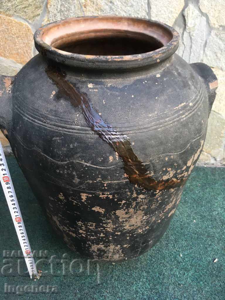 DELVA HUGE SOILED POTTERY OLD - 6 DELVA HUGE SOILED POTTERY OLD - 6
