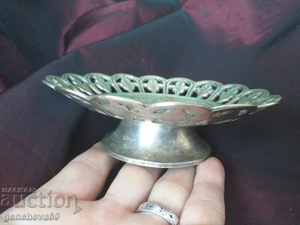 Auction Engraved antique brass candy box Auction Engraved antique brass candy box