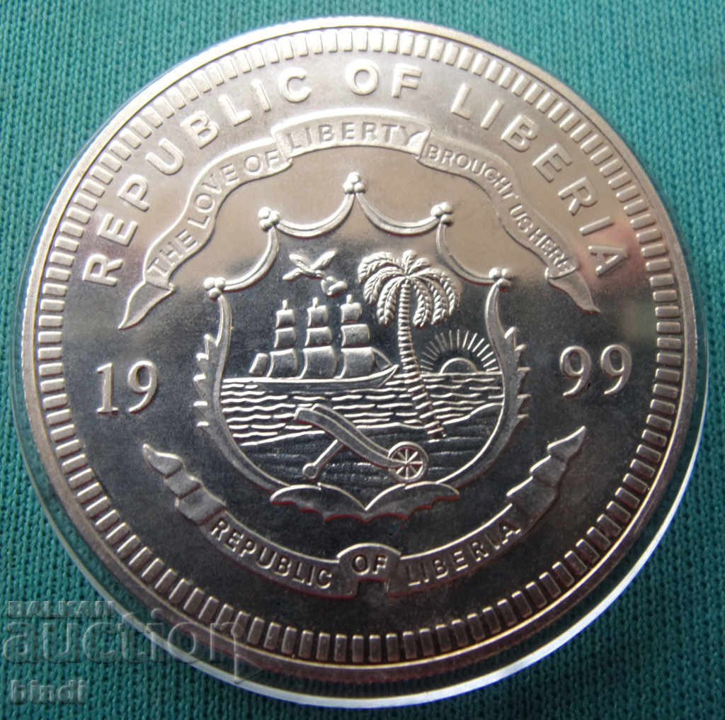 Liberia 5 USD 1999 UNC cu preț € 12.78 | 25.00 BGN