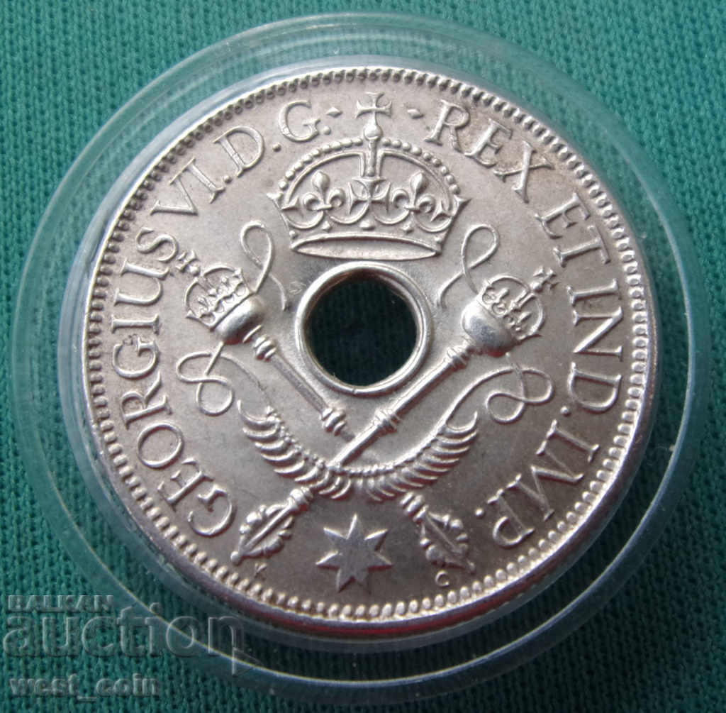 Noua Guinee britanică 1 Șilin 1938 UNC cu preț € 12.78 | 25.00 BGN