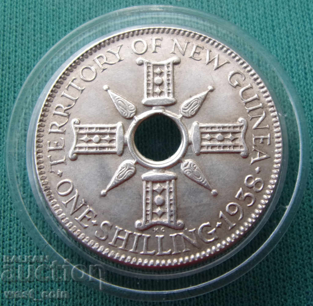 British New Guinea 1 Shilling 1938 UNC