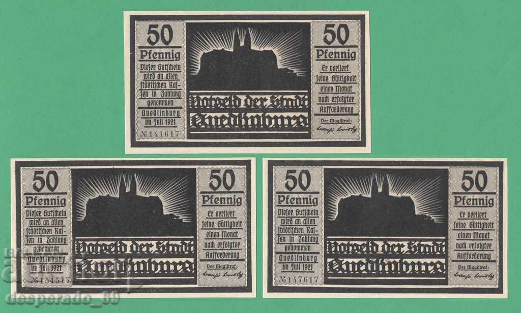 (¯`'•.¸NOTGELD (city Quedlinburg) 1921 UNC -6 pcs. banknotes ´¯) with price 19.20 BGN | € 9.82 (¯`'•.¸NOTGELD (city Quedlinburg) 1921 UNC -6 pcs. banknotes ´¯) with price 19.20 BGN | € 9.82