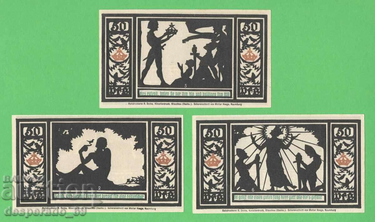 Auction (¯`'•.¸NOTGELD (city Quedlinburg) 1921 UNC -6 pcs. banknotes ´¯) Auction (¯`'•.¸NOTGELD (city Quedlinburg) 1921 UNC -6 pcs. banknotes ´¯)