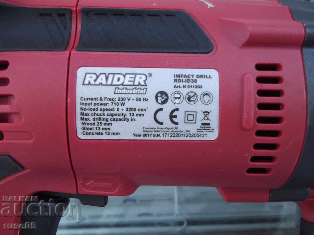 Drill "RAIDER - Industrial - RDI - ID 38" new - 5 Drill "RAIDER - Industrial - RDI - ID 38" new - 5