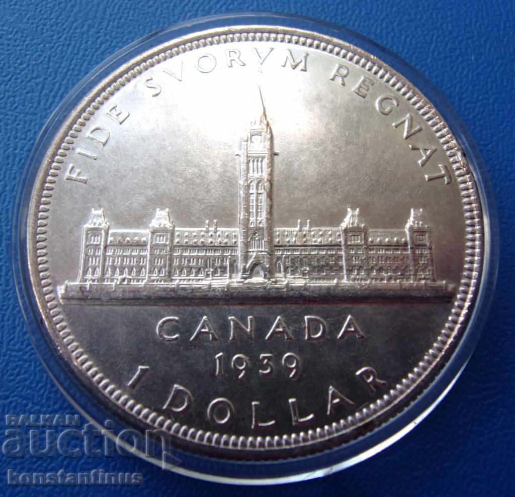 Canada 1 dolar 1939 UNC cu preț € 33.23 | 64.99 BGN