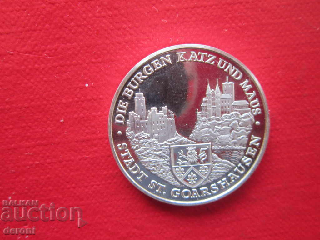 Παράδοση Γερμανικό ασημένιο μετάλλιο Ασημένιο νόμισμα Παράδοση Γερμανικό ασημένιο μετάλλιο Ασημένιο νόμισμα