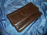 Retro, women's leather purse, toiletry bag, bag