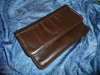 Retro, women's leather purse, toiletry bag, bag