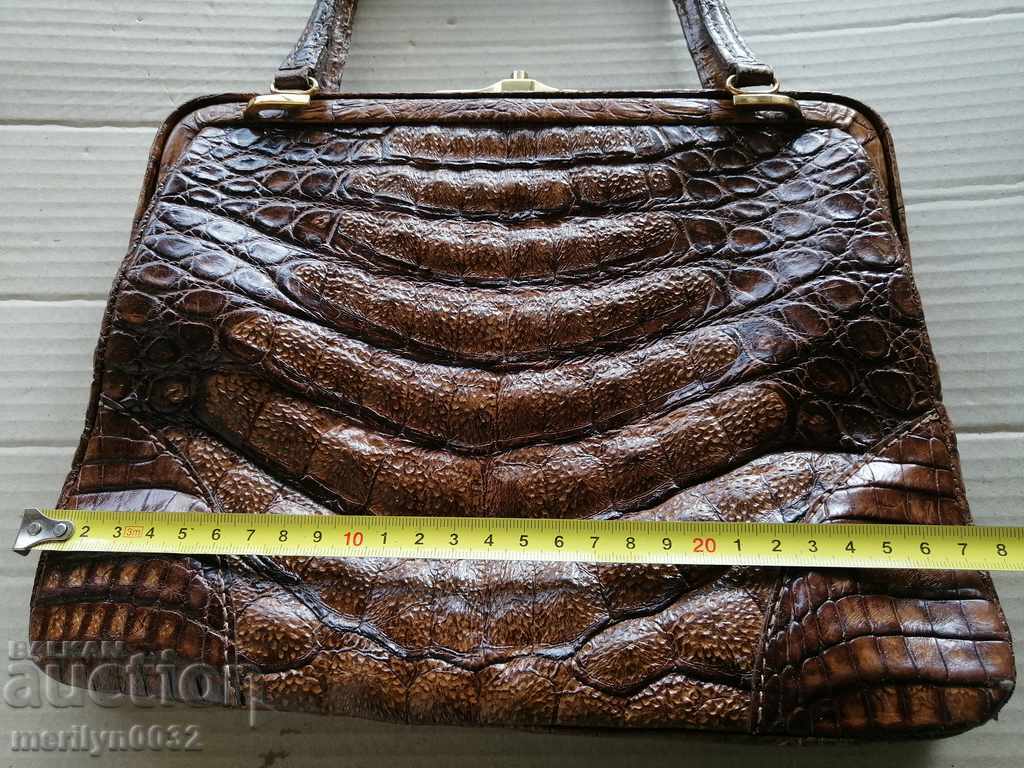 Geanta din piele de crocodil - 5