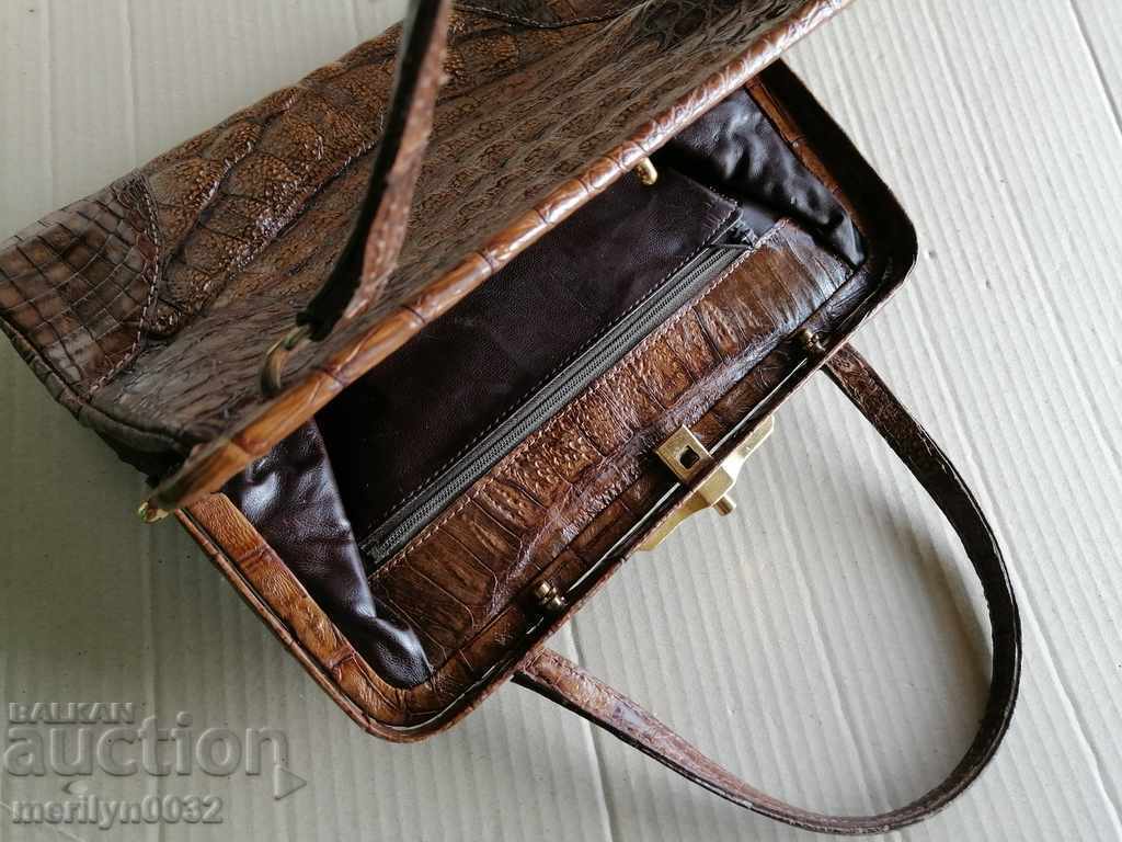 Geanta din piele de crocodil - 6