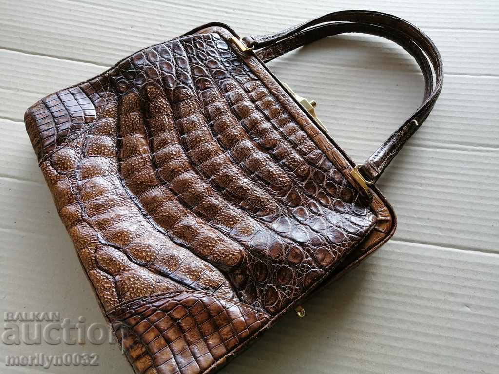 Geanta din piele de crocodil - 7
