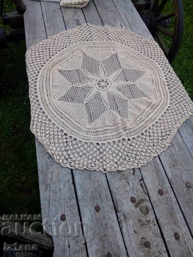 Стара плетена покривка с цена 20.00 лв. | € 10.23 Стара плетена покривка с цена 20.00 лв. | € 10.23