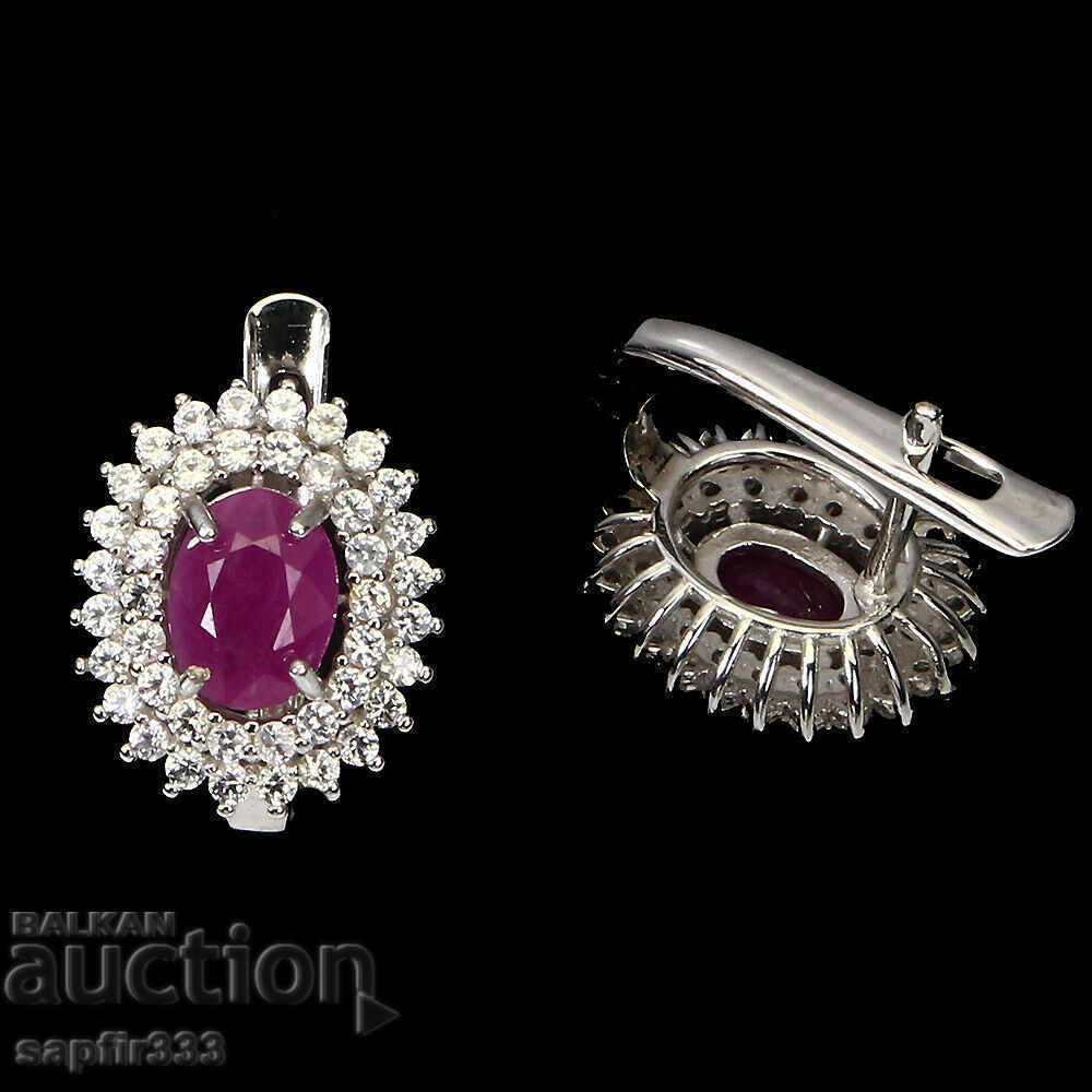 Auction RUBIES AND TOPAS - CHICOSY DESIGN EARRINGS Auction RUBIES AND TOPAS - CHICOSY DESIGN EARRINGS
