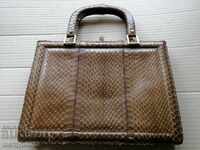 Geanta din piele de piton