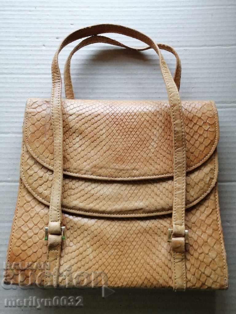 Python skin bag Python skin bag