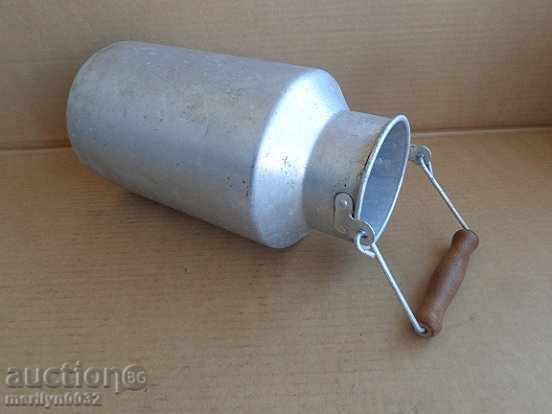Delivery of Old metal milk jug, aluminum bucket, canister Delivery of Old metal milk jug, aluminum bucket, canister