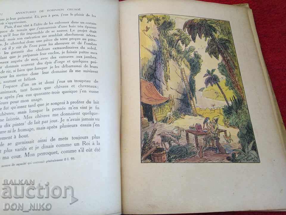 Auction ROBINSON CRUSOE in French Auction ROBINSON CRUSOE in French