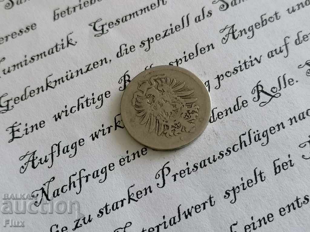 Reich coin - Germany - 10 pfennigs 1876; series B with price 7.25 BGN | € 3.71 Reich coin - Germany - 10 pfennigs 1876; series B with price 7.25 BGN | € 3.71