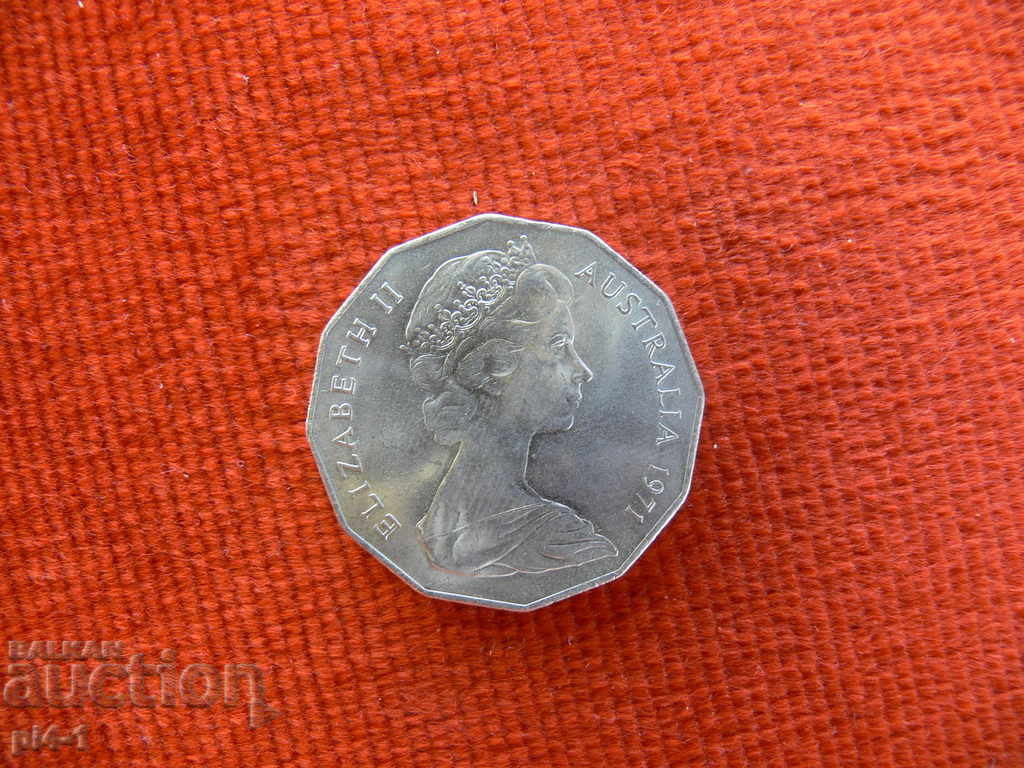 Australia 50 cents 1971 with price 15.00 BGN | € 7.67 Australia 50 cents 1971 with price 15.00 BGN | € 7.67