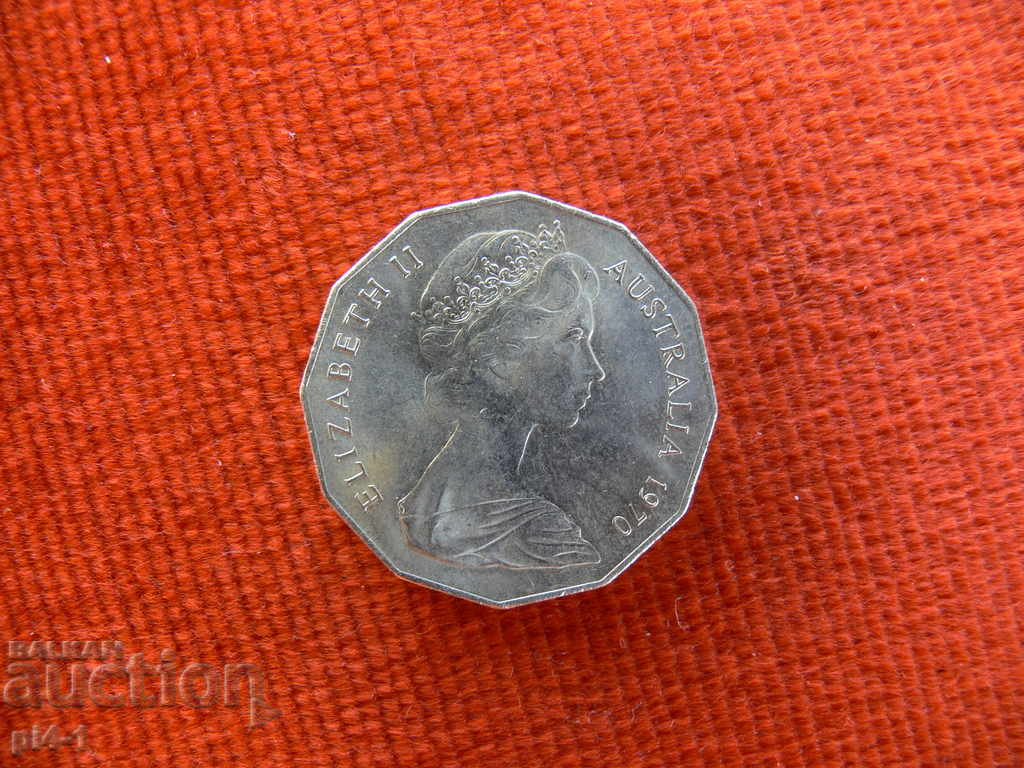 Αυστραλία 50 σεντ, 1970 με τιμή 15.00 BGN | € 7.67 Αυστραλία 50 σεντ, 1970 με τιμή 15.00 BGN | € 7.67