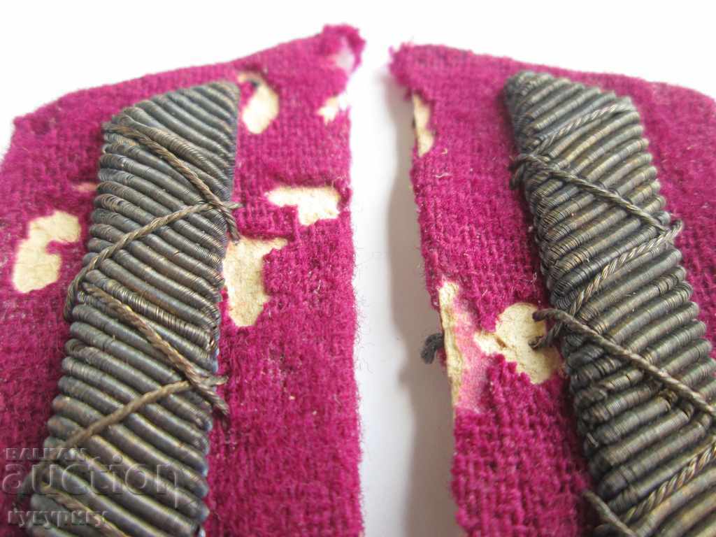 Auction  Old buttonholes with tinsel from the Kingdom of Bulgaria uniform