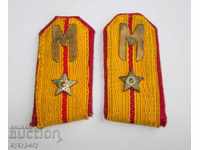 Old rare buttonholes from officer uniform Bulgaria