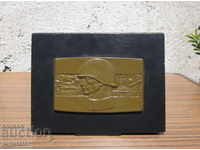военна наградна метална кутия кутийка за карти или цигари