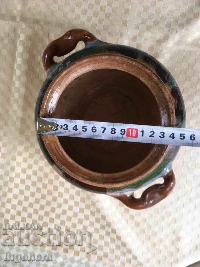 Licitație VAS CERAMICĂ SMĂLȚUIT CĂLIT DESTUL DE VECHI