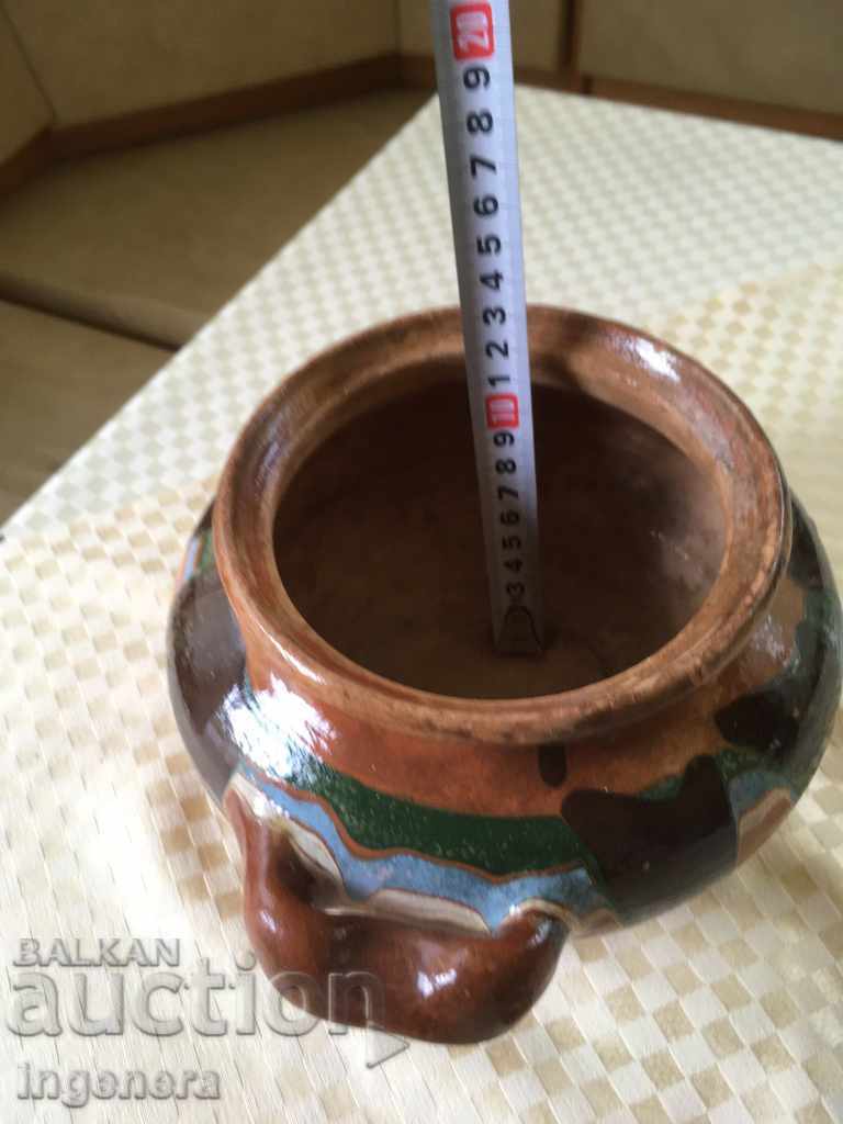 Livrarea VAS CERAMICĂ SMĂLȚUIT CĂLIT DESTUL DE VECHI
