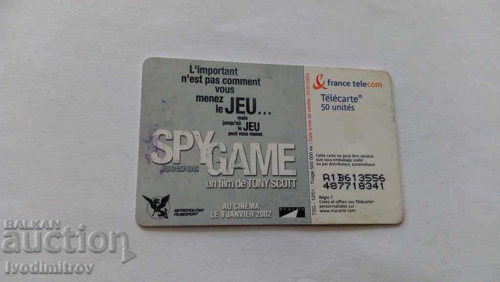 France Telecom Spy Game calling card