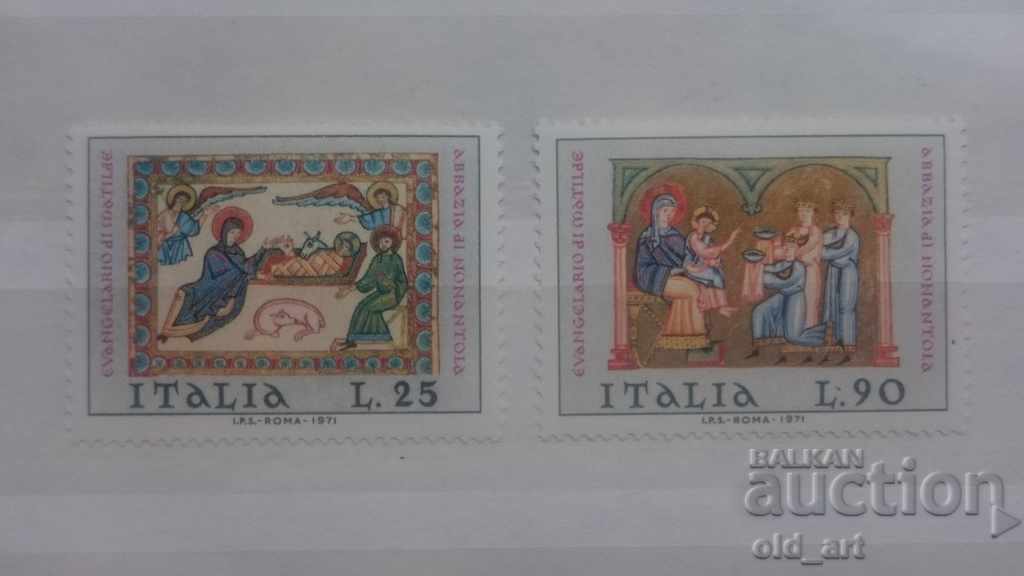 Пощенски марки - Италия 1971 г. Коледа миниатюри